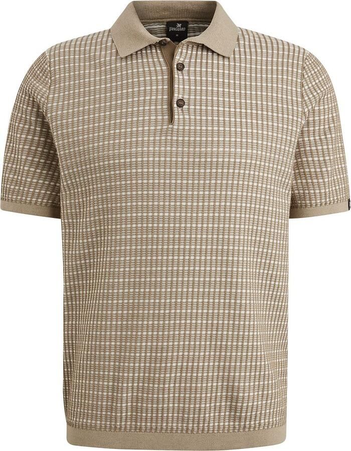 Vanguard Korte mouw katoen modal polo Beige Heren