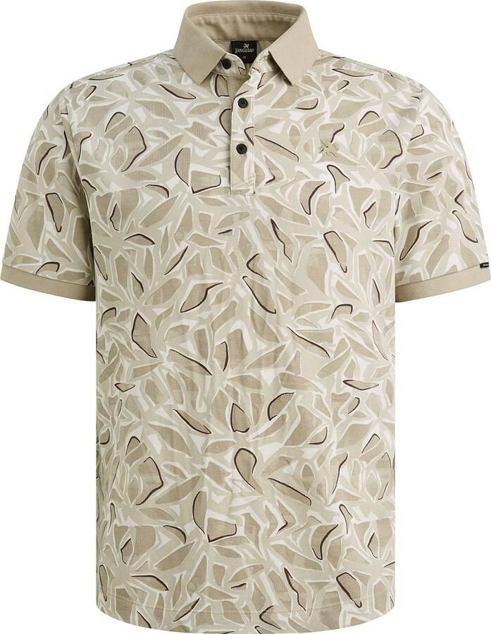Vanguard Poloshirt Piqué Print Beige