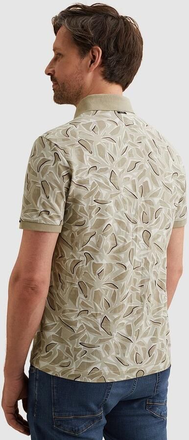 Vanguard Poloshirt Piqué Print Beige - Foto 3
