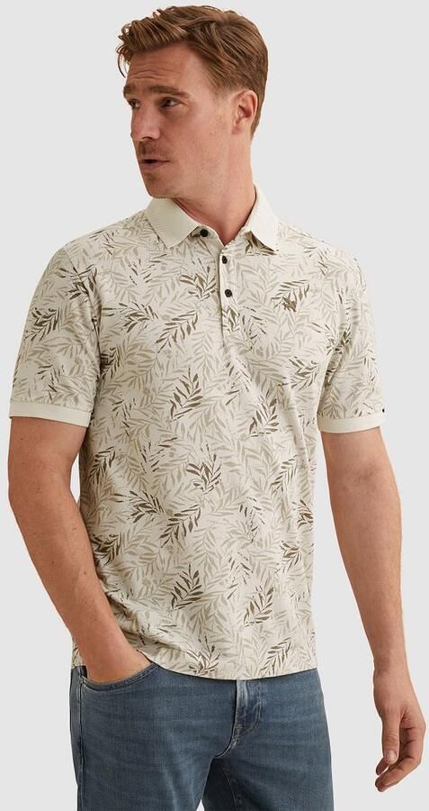 Vanguard Polo Shirt Korte Mouw Poloshirt Print Ecru - Foto 3