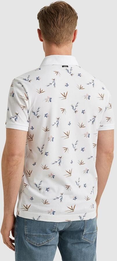 Vanguard regular fit polo met all over print wit - Foto 3