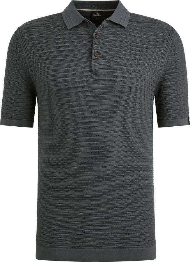 Vanguard T-shirt Poloshirt Structuur Dark Slate