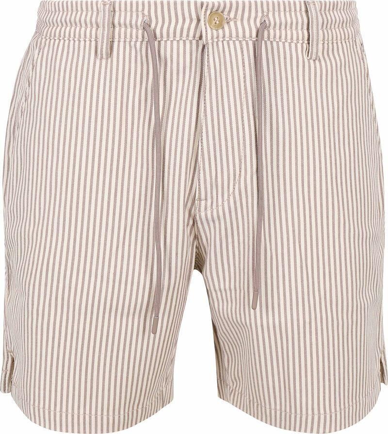 Vanguard Korte Broek Relaxed Short Stripes Beige