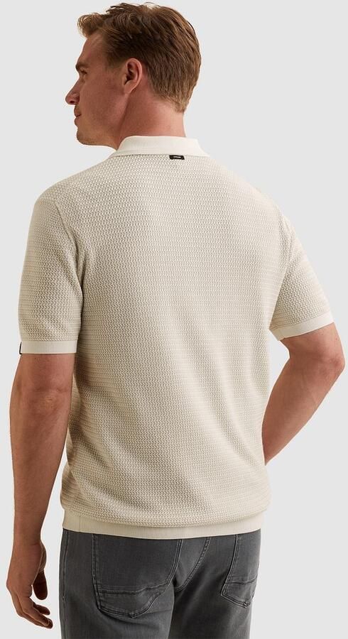 Vanguard Polo Shirt Korte Mouw Short Sleeve Cardigan Ecru - Foto 6