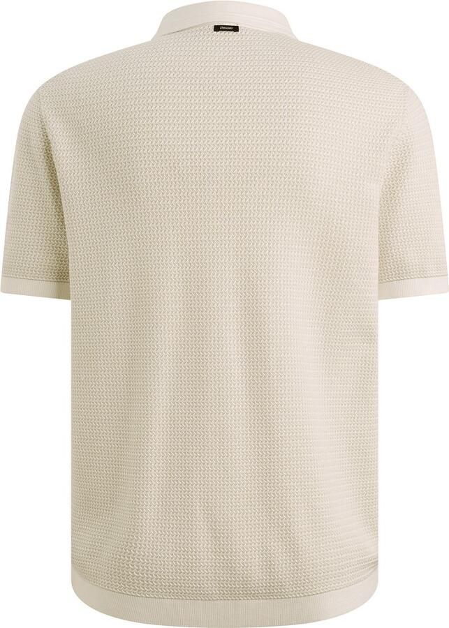 Vanguard Polo Shirt Korte Mouw Short Sleeve Cardigan Ecru - Foto 5
