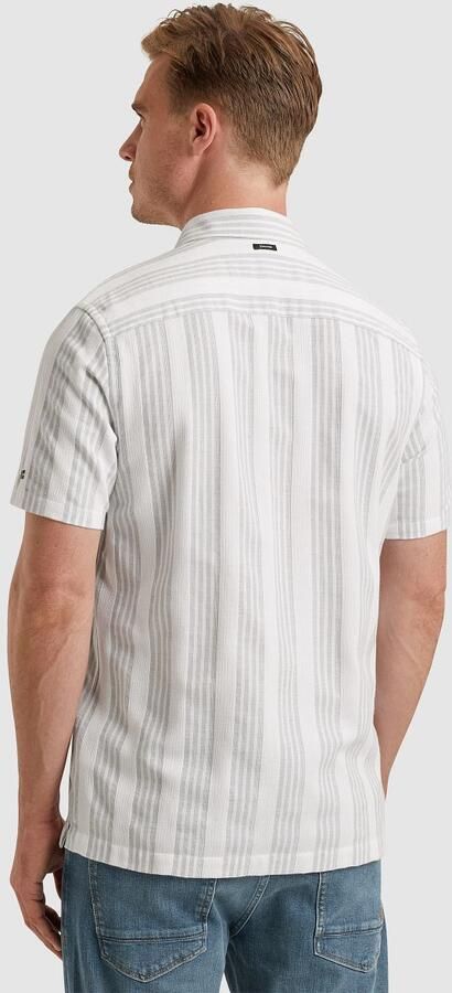 Vanguard Short Sleeve Overhemd Dobby Streep Groen - Foto 4