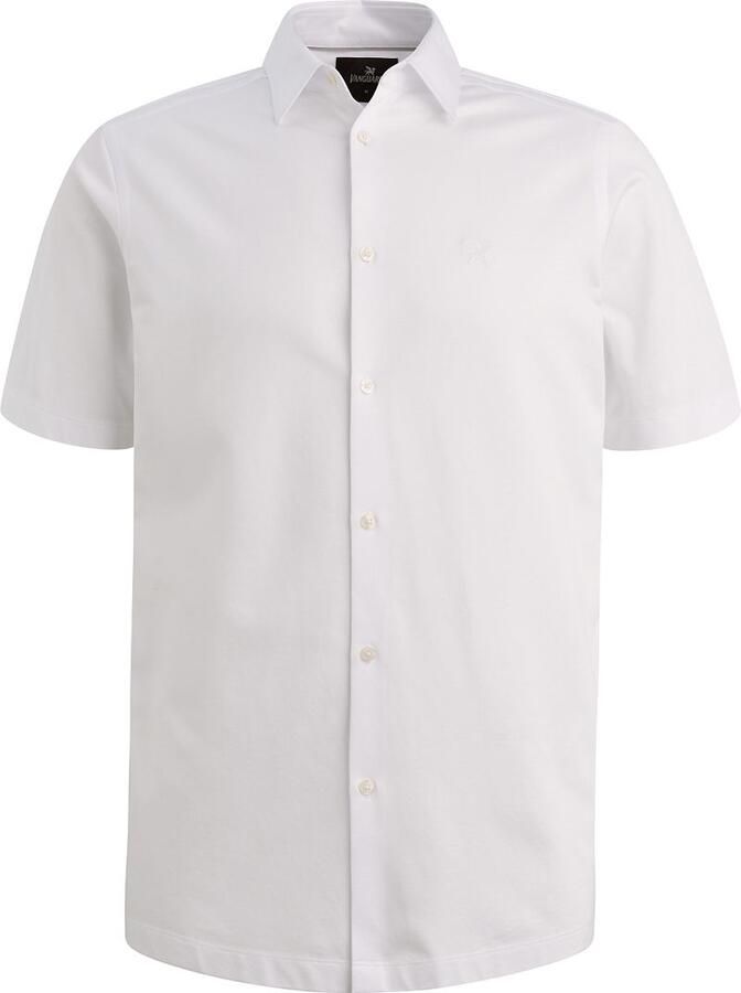 Vanguard Overhemd Korte Mouw Short Sleeve Overhemd Jersey Wit