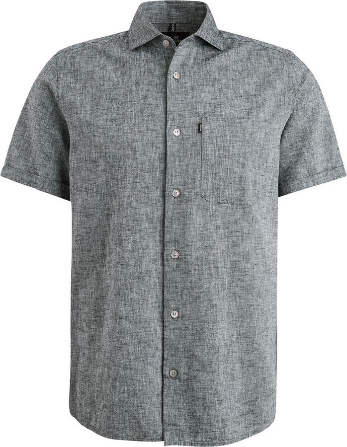 Vanguard Short Sleeve Overhemd Linnen Antraciet