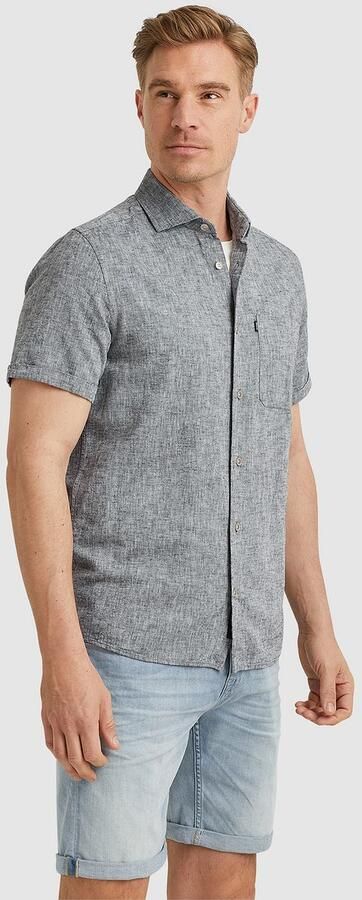 Vanguard Short Sleeve Overhemd Linnen Antraciet - Foto 4