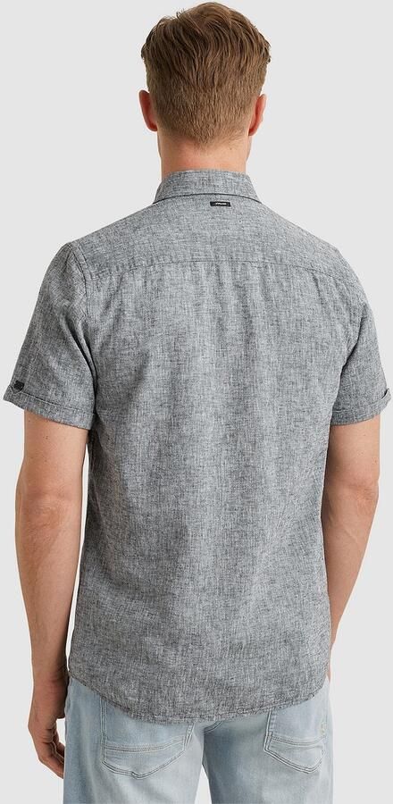 Vanguard Short Sleeve Overhemd Linnen Antraciet - Foto 3