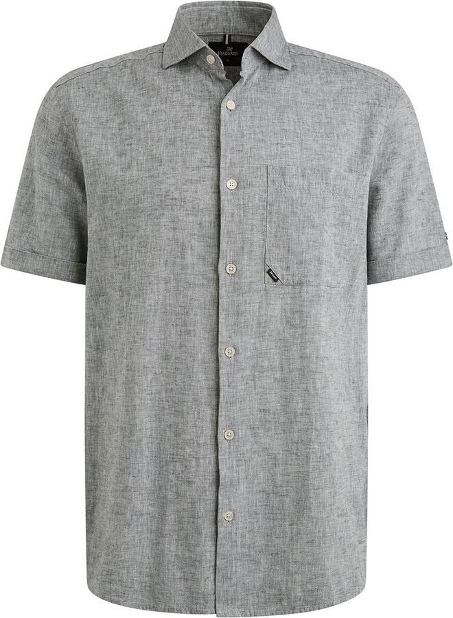 Vanguard Overhemd Lange Mouw Short Sleeve Overhemd Linnen Blend Dark Slate - Foto 6