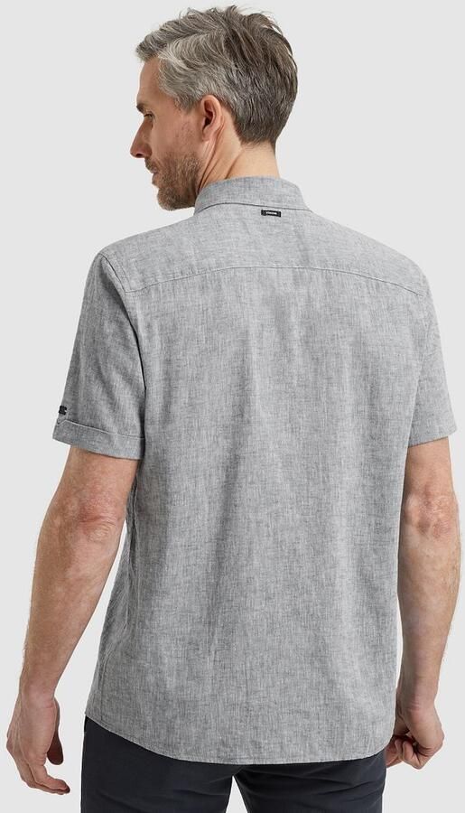 Vanguard Overhemd Lange Mouw Short Sleeve Overhemd Linnen Blend Dark Slate - Foto 4