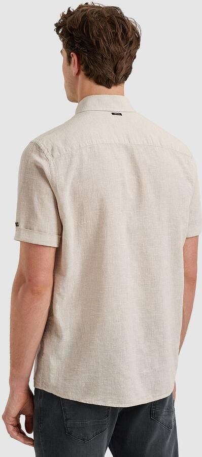 Vanguard Overhemd Lange Mouw Short Sleeve Overhemd Linnen Blend Ecru - Foto 6