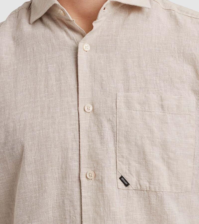 Vanguard Overhemd Lange Mouw Short Sleeve Overhemd Linnen Blend Ecru - Foto 5