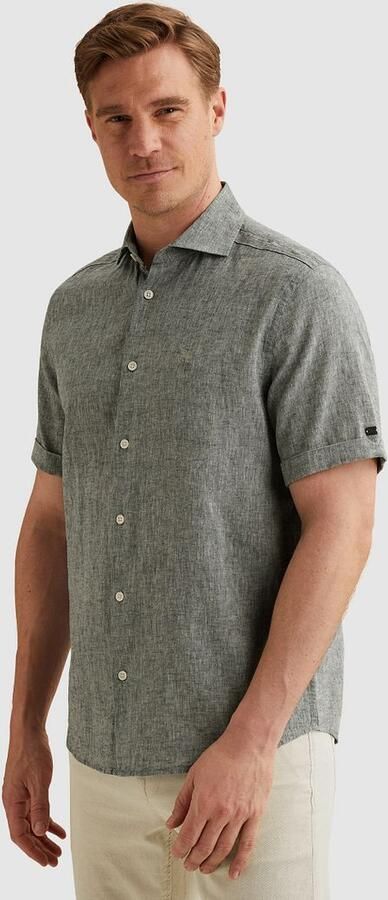 Vanguard Short Sleeve Overhemd Linnen Blend Lichtblauw - Foto 6