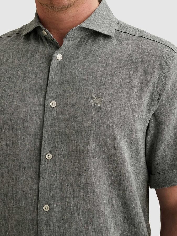 Vanguard Short Sleeve Overhemd Linnen Blend Lichtblauw - Foto 4