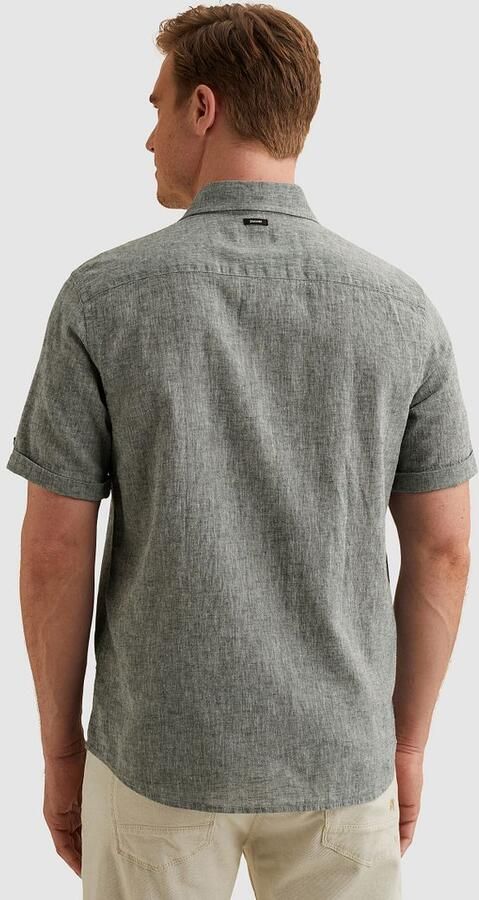 Vanguard Short Sleeve Overhemd Linnen Blend Lichtblauw - Foto 5