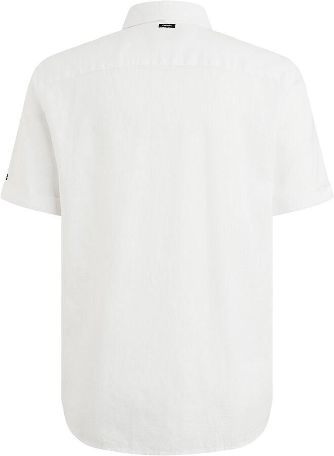 Vanguard Short Sleeve Overhemd Linnen Blend Wit - Foto 3