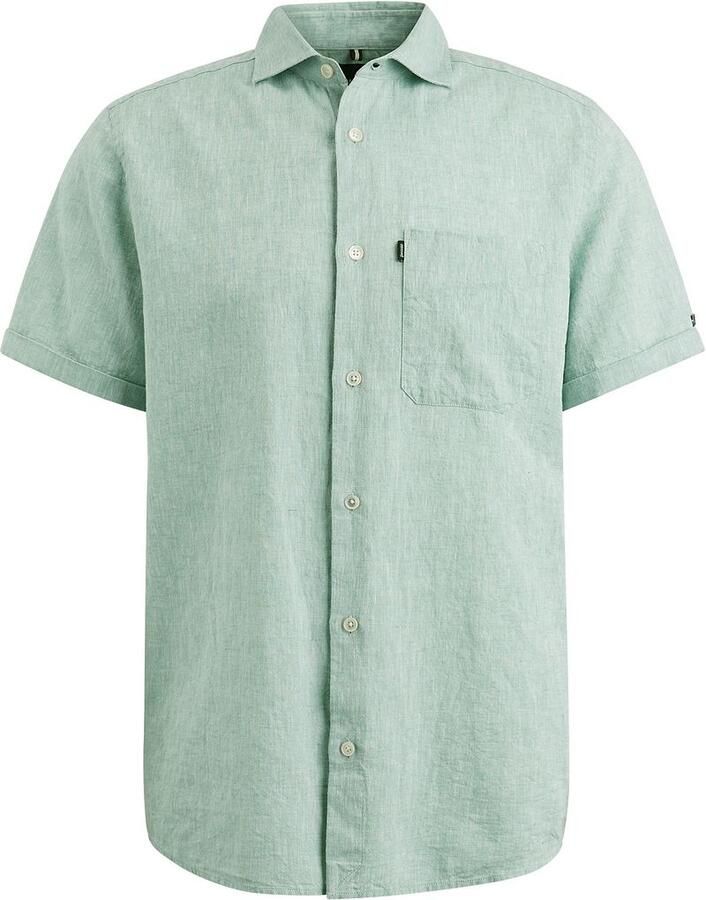 Vanguard Overhemd Lange Mouw Short Sleeve Overhemd Linnen Groen - Foto 5