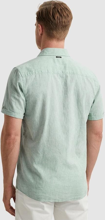 Vanguard Overhemd Lange Mouw Short Sleeve Overhemd Linnen Groen - Foto 4