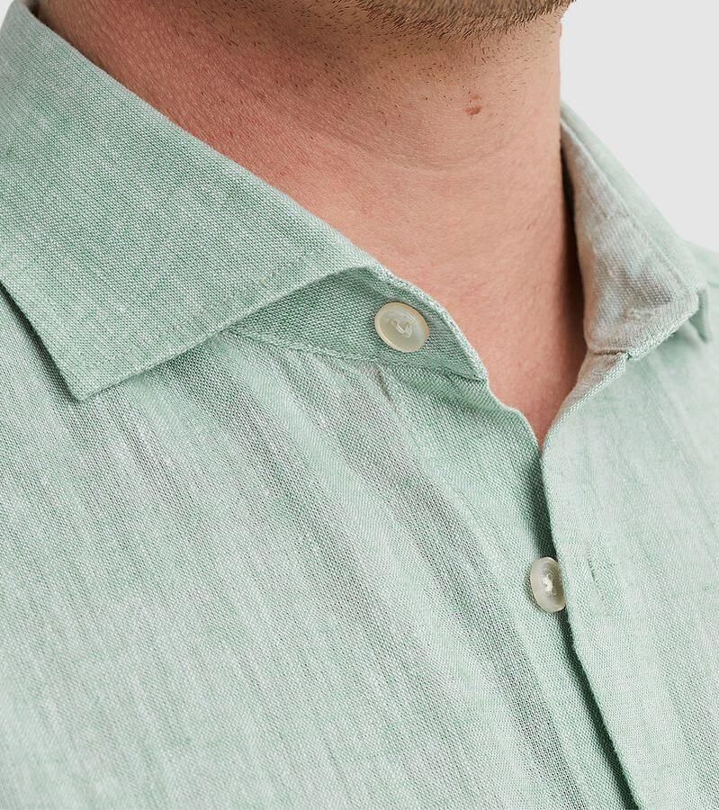 Vanguard Overhemd Lange Mouw Short Sleeve Overhemd Linnen Groen - Foto 3