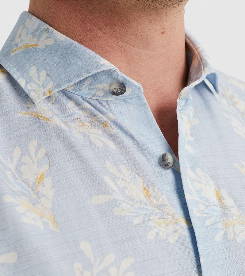 Vanguard Overhemd Lange Mouw Short Sleeve Overhemd Linnen Lichtblauw - Foto 2