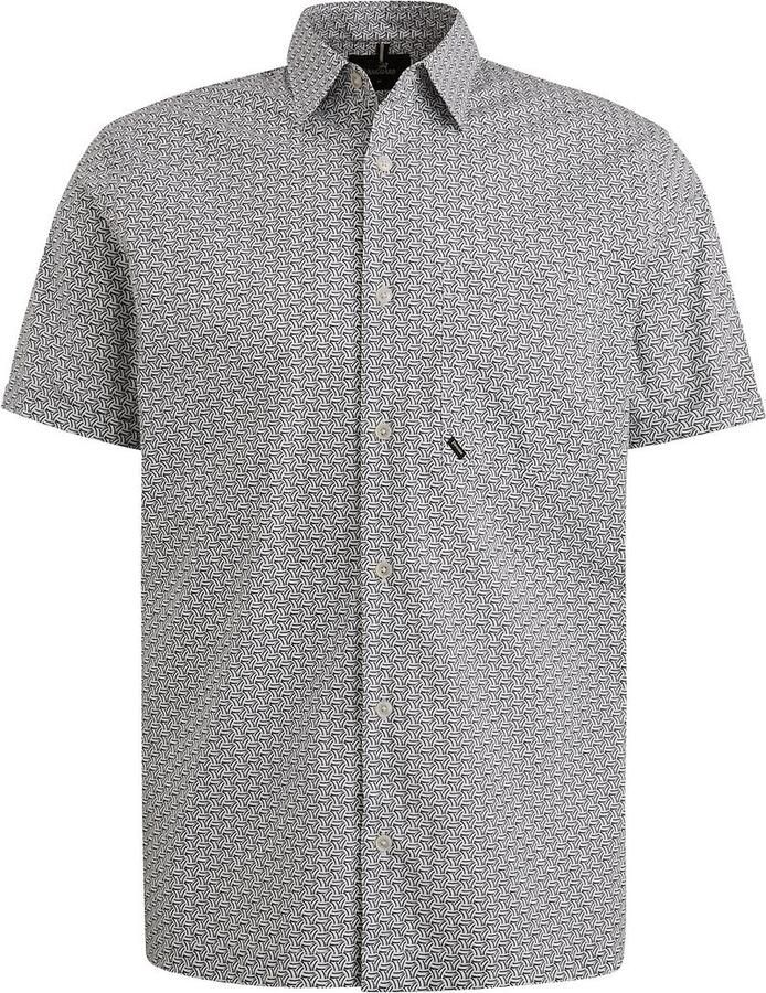 Vanguard Short Sleeve Overhemd Print Blauw