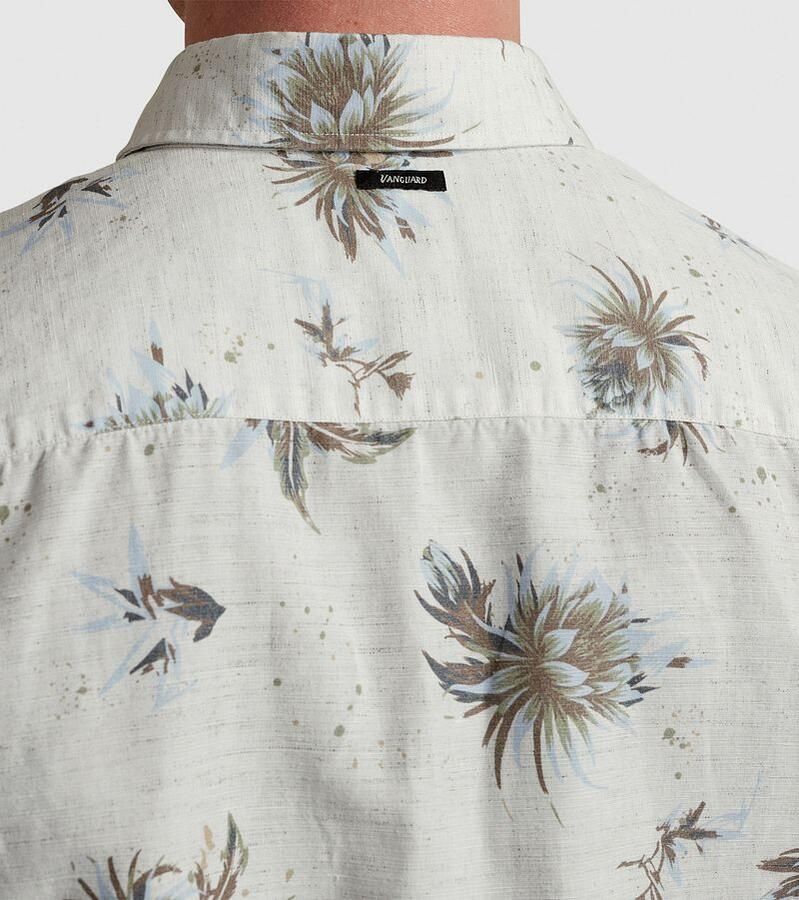 Vanguard Short Sleeves Overhemd Bloemen Ecru - Foto 2