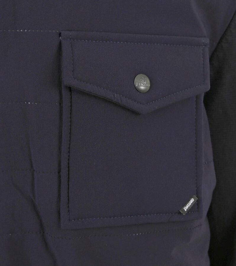 VANGUARD Heren Jassen In-between Jacket Cotton Polyamide Donkerblauw - Foto 4