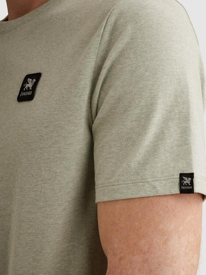 Vanguard T-shirt Korte Mouw T-Shirt Logo Melange Lichtgroen - Foto 5