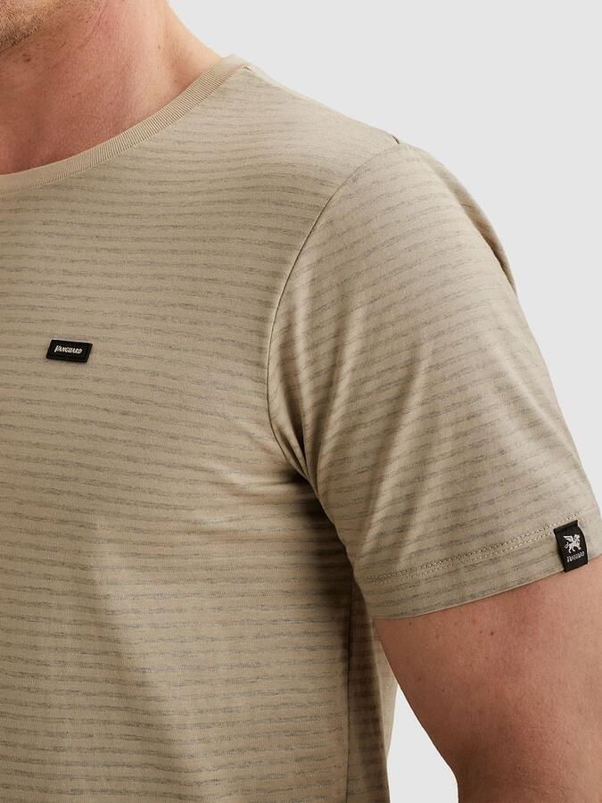 Vanguard T-Shirt Streep Beige - Foto 2