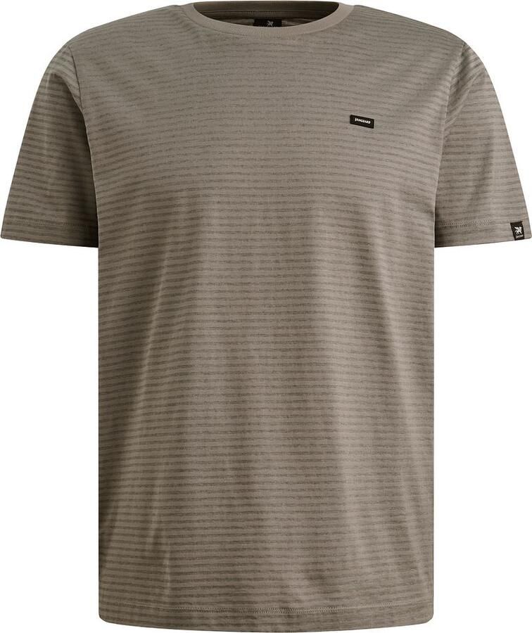 Vanguard T-Shirt Streep Taupe