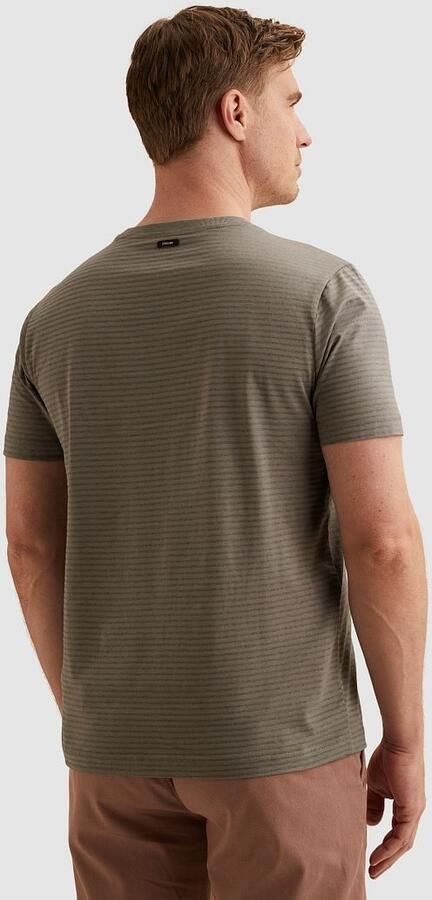Vanguard T-Shirt Streep Taupe - Foto 3