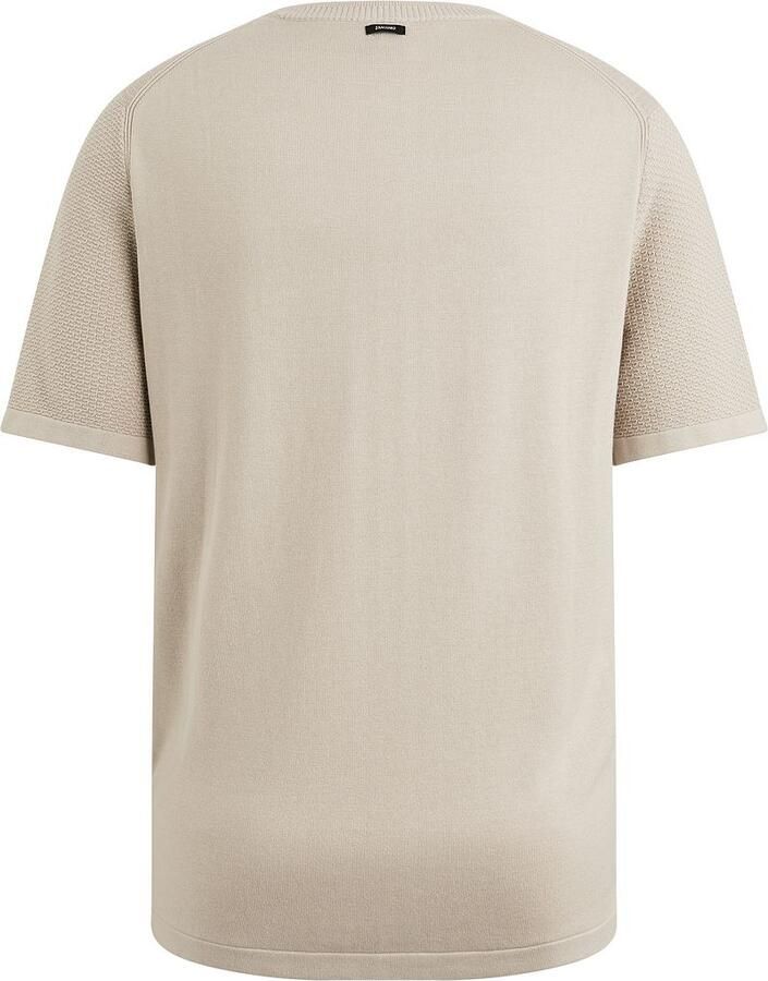 Vanguard T-Shirt Structuur Beige - Foto 2