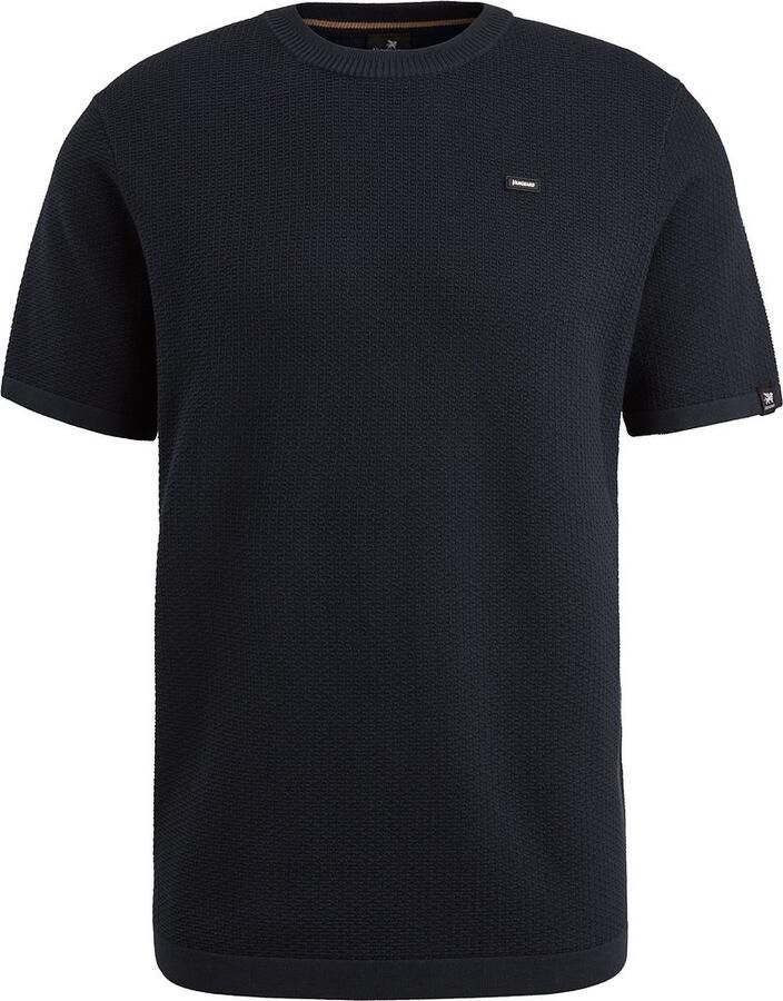 Vanguard T-shirt T-Shirt Structuur Navy - Foto 4