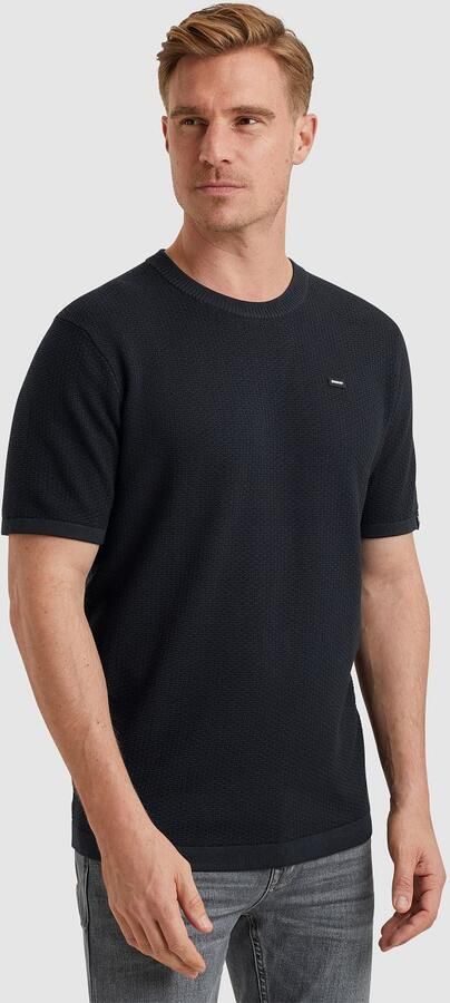 Vanguard T-shirt T-Shirt Structuur Navy - Foto 3