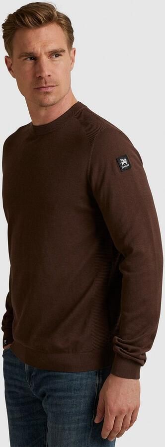 VANGUARD Heren Truien & Vesten Crewneck Cotton Modal Bruin - Foto 4