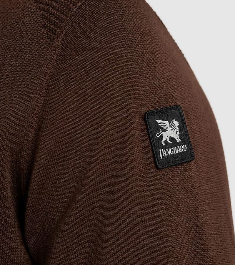 VANGUARD Heren Truien & Vesten Crewneck Cotton Modal Bruin - Foto 3