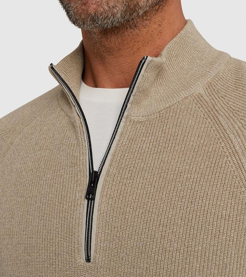 Vanguard gemêleerde trui beige - Foto 3