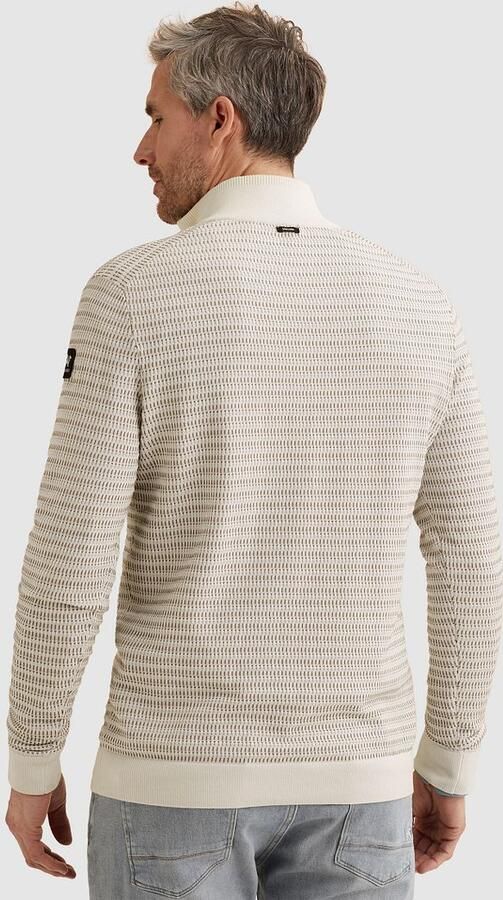 Vanguard Trui Half Zip Structure Ecru - Foto 4