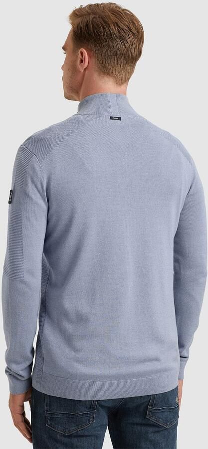 Vanguard Half Zip Katoen Modal Mouli Pullover Blue Heren - Foto 3