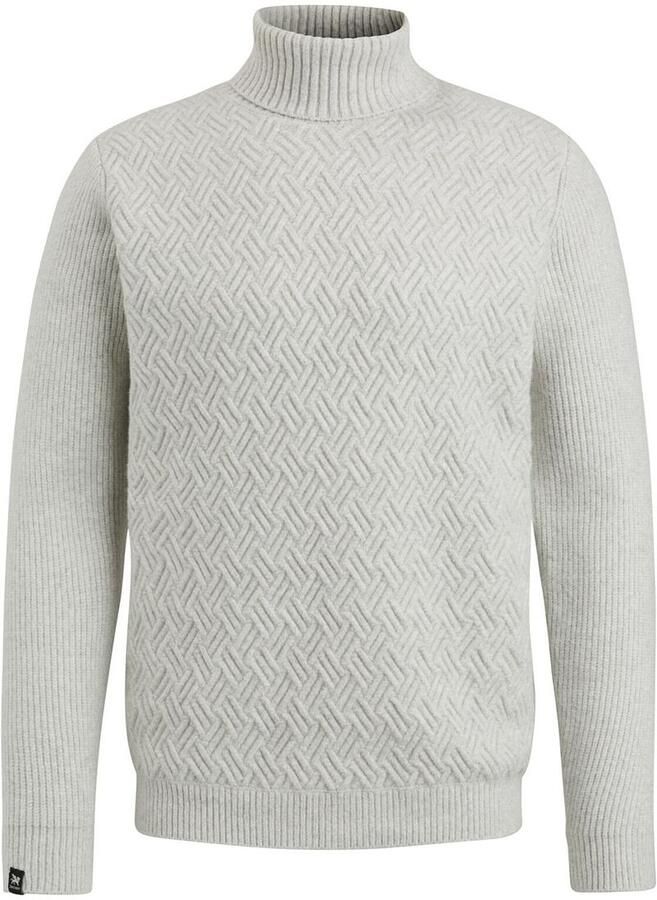 Vanguard Sweater Trui Half Zip Structuur Ecru