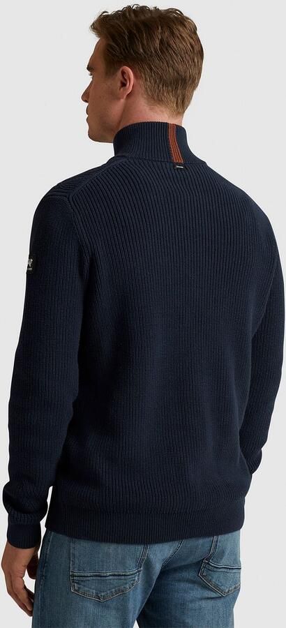 Vanguard Donkerblauwe Trui met Opstaande Kraag Blauw Heren - Foto 3