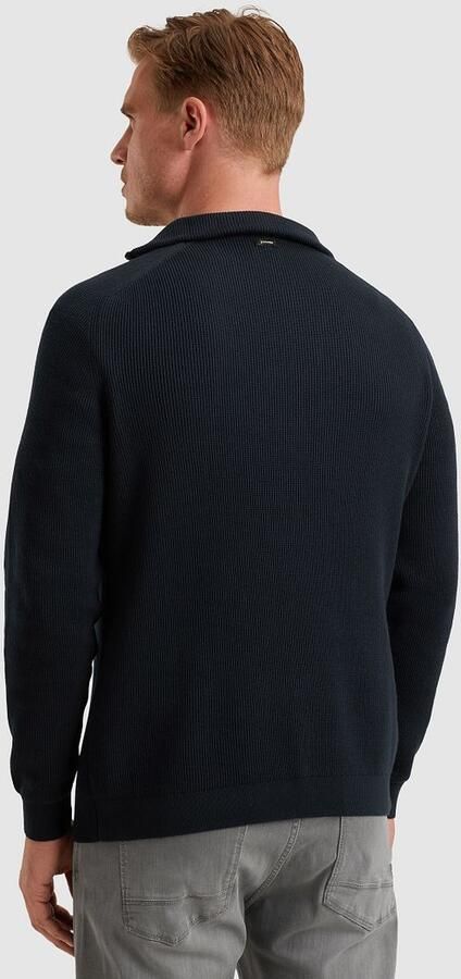 Vanguard Trui Half Zip Structuur Rib Navy - Foto 4