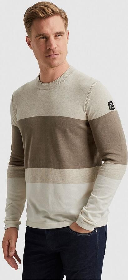 Vanguard Sweaters Trui Streep Beige - Foto 4
