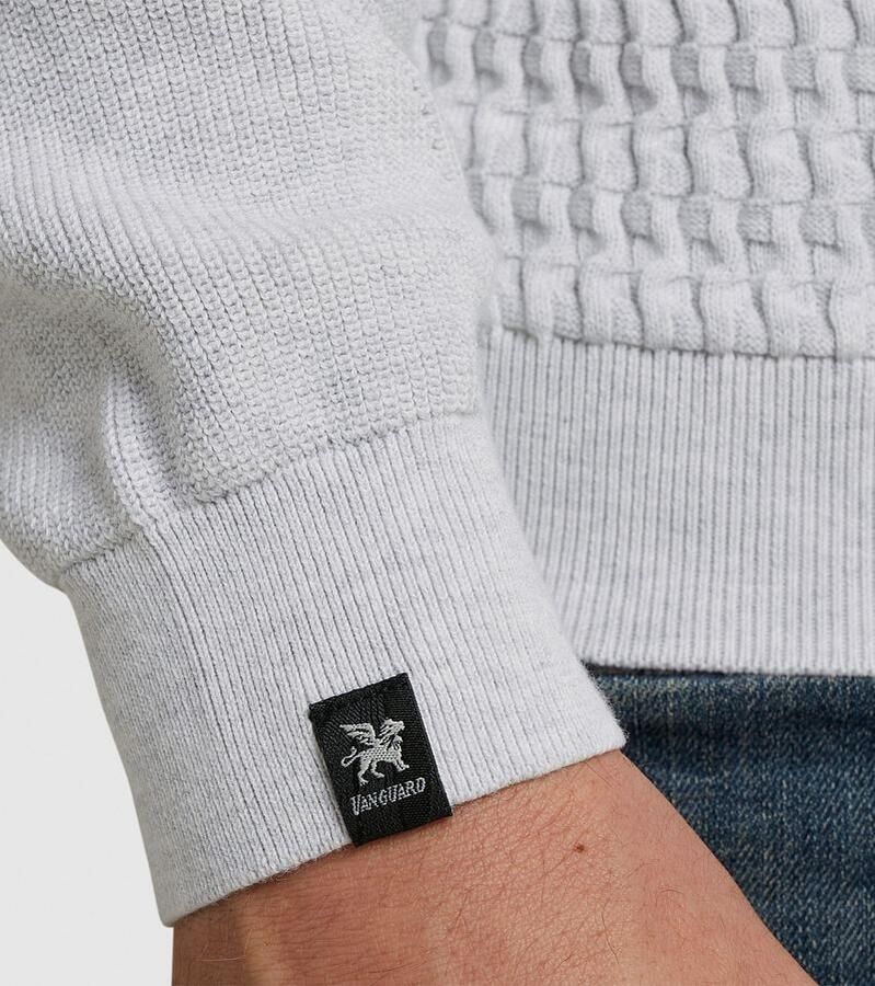 VANGUARD Heren Truien & Vesten Crewneck Cotton Wit