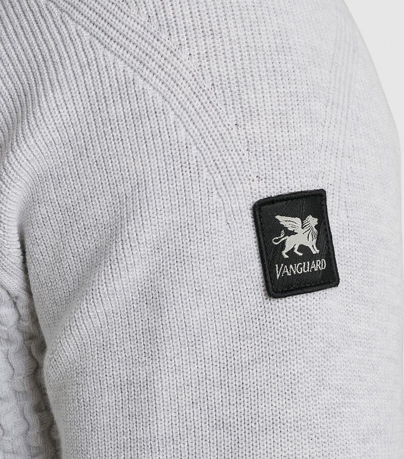 VANGUARD Heren Truien & Vesten Crewneck Cotton Wit - Foto 3