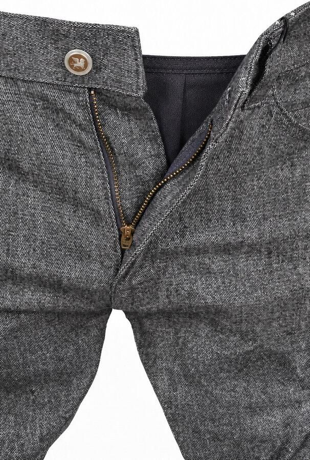 Vanguard V40 straight leg casual broek met melée dark night - Foto 6