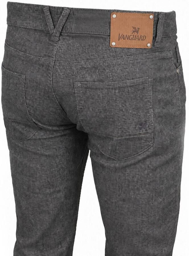 Vanguard V40 straight leg casual broek met melée dark night - Foto 5