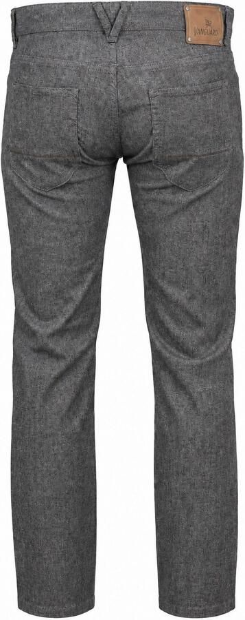 Vanguard V40 straight leg casual broek met melée dark night - Foto 7